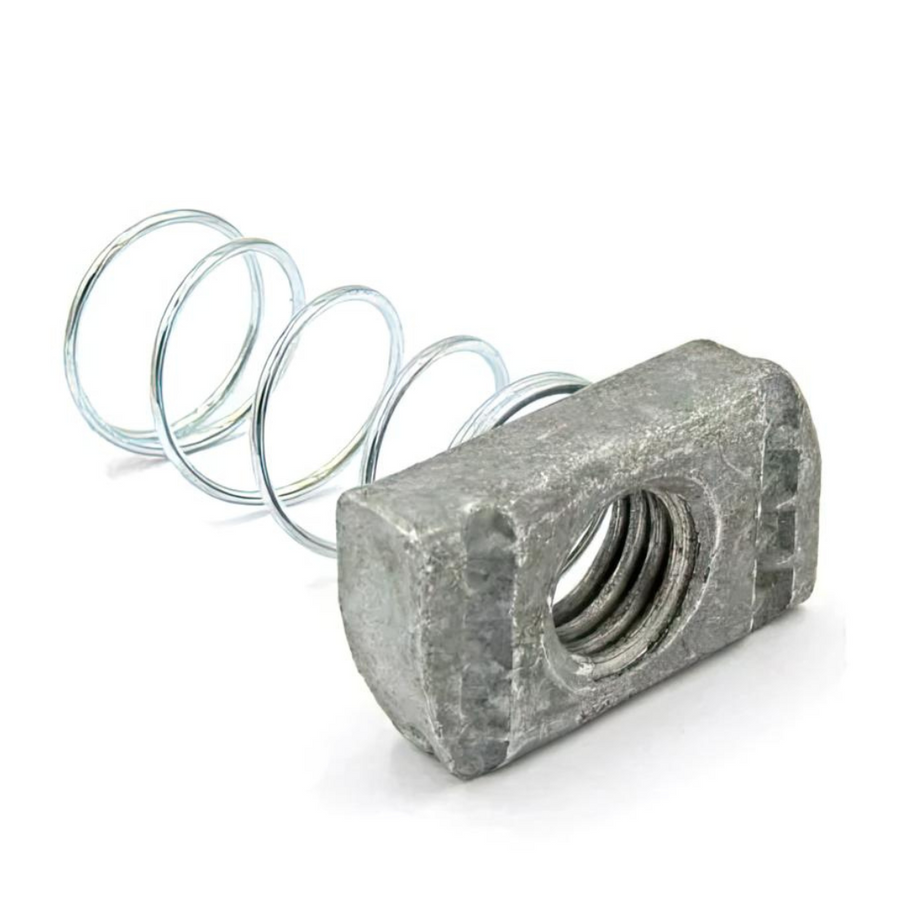 TUERCA CON RESORTE GALVANIZADA - SOLINTEK